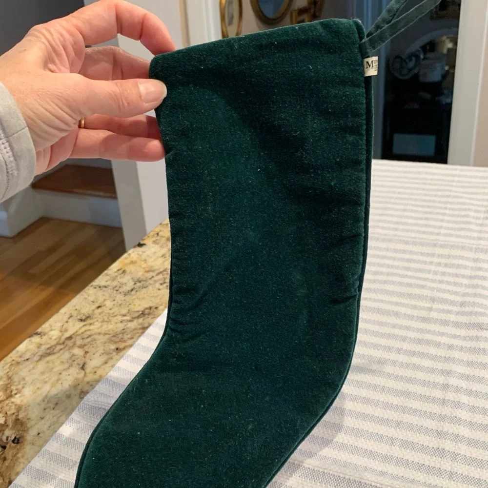 Vintage Needlepoint Christmas Stocking